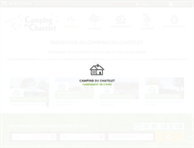 Tablet Screenshot of camping-chatelet.com